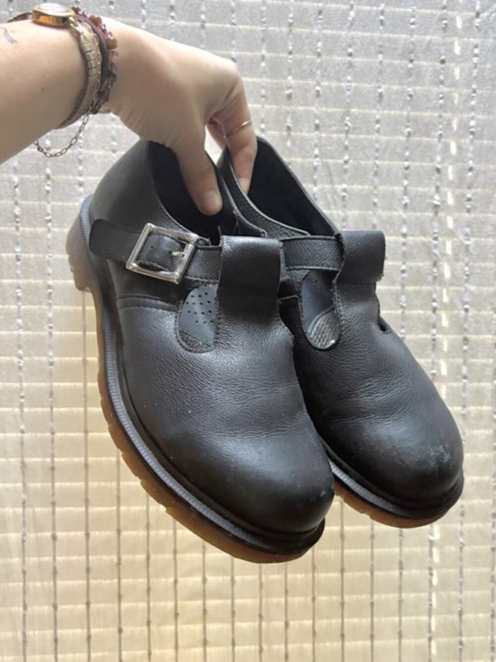 Dr. Martens Black Leather Mary Janes - 7